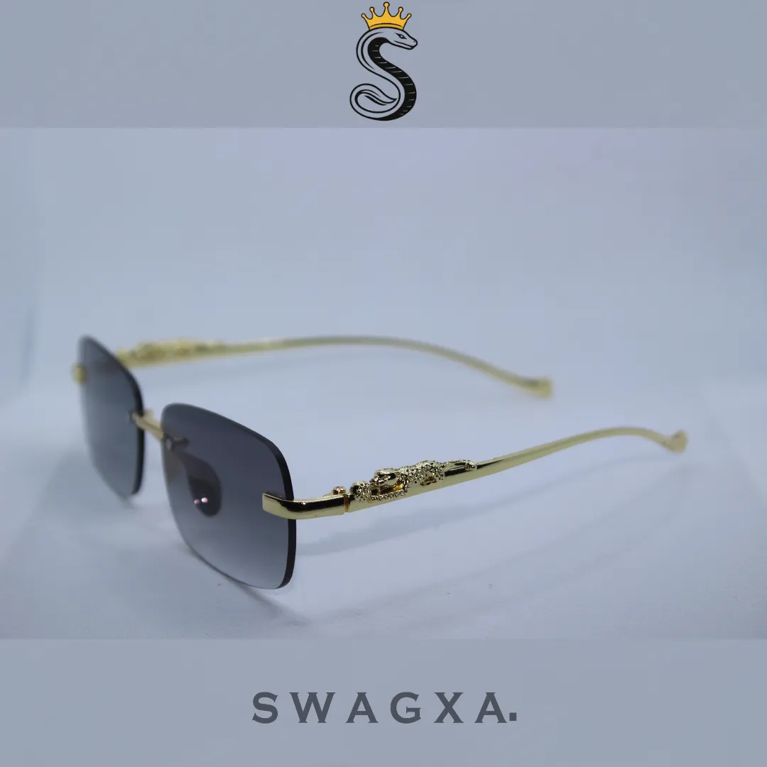 Karan Aujla Style Cat Eye Vintage (Gold Frame) Sunglasses - Image 2